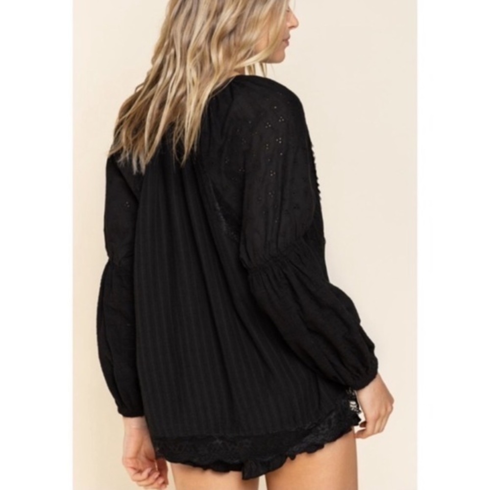 POL Cotton Lace Eyelet Blouse Size Small BRAND NEW - Picture 6 of 12